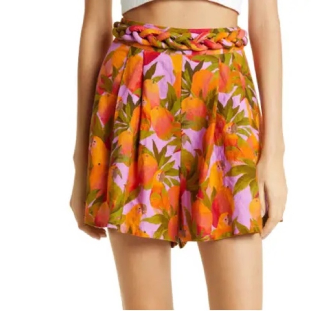 The Mango Macaws Shorts In Mango Macaws Lilac NWOT